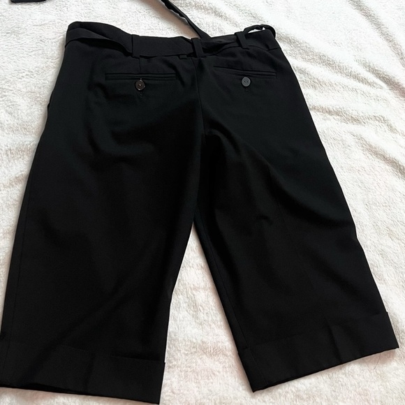The Limited Drew Fit Low Rise Bermuda Shorts Black Cuffed Size 2 Stretch Pockets - Picture 9 of 12